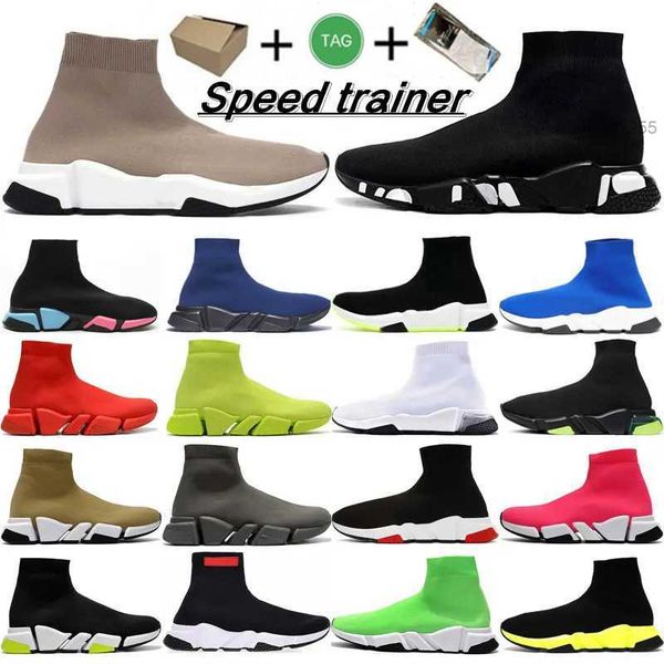 

with box casual sock shoes speeds 1.0 2.0 men women graffiti white black red beige pink lace-up neon yellow speed trainers outdoor h2pd