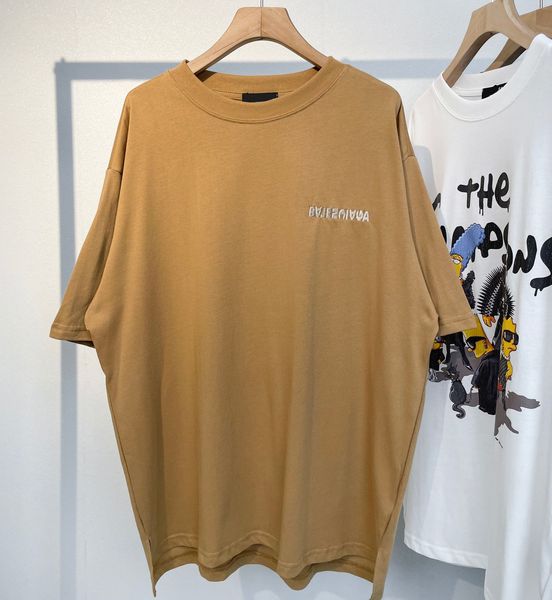 

men's plus tees & polos round neck embroidered and printed polar style summer wear with street pure cotton afef3g, Black;brown
