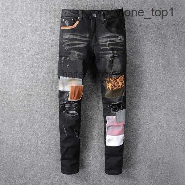 

mens womens designers jeans distressed ripped biker slim straight denim for men s print army fashion mans skinny pants 3 pqom, Blue