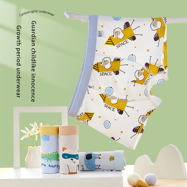 

panties 4pcslot kids boys underwear cartoon childrens shorts for baby boy teenagers cotton underpants dinosaur car pattern 230322, Camo