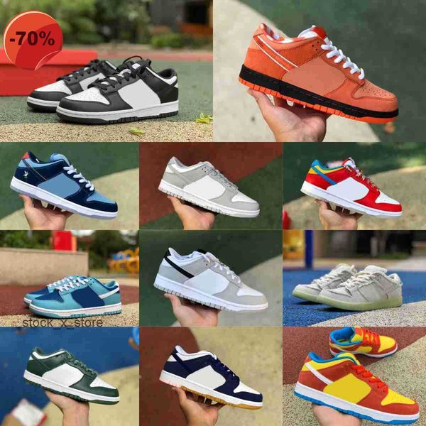 

dunkes 2023 men women running shoes sb grey fog white black orange lobster neptune green reverse panda georgetown court purple ceramic