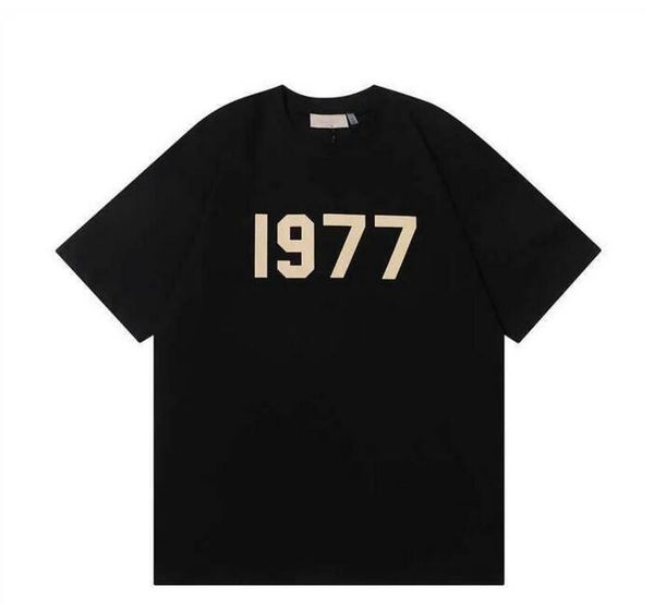 

ess luxuryt-shirt designer tees fashion t shirts mens womens god short sleeve hip hop streetwear casual clothing clothes 2023 15bf7d, White;black