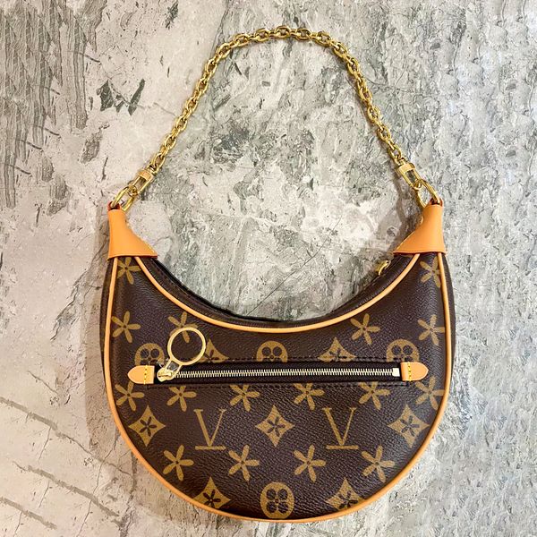 

shoulder bags m81098 half moon croissants clutch loop bag luxury pochette designer women's mens purse and handbag sling bag genuine lea