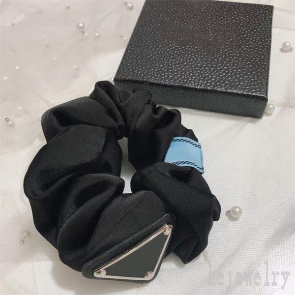 

black scrunchies for women triangles clear large rubber bands nylon accessories black elastic hair ties girl fabrics enamel makeup satin pur, Pink