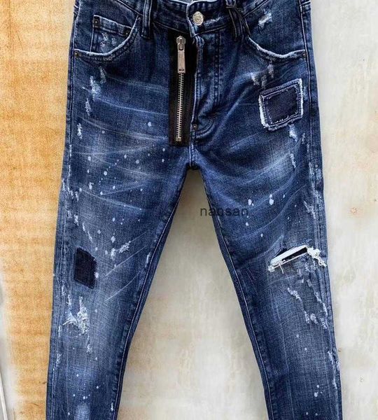 

dsq dsquare jeans mens denim jeans black ripped pants pour hommes men s italy fashion biker d2 motorcycle rock revival jeans gmd, Blue