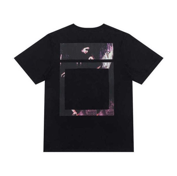 

white luxury fashion mens t shirt brand designer cottont-shirts summer casual tees women back arrow x print t-shirt hip hop short sleeve cou, White;black