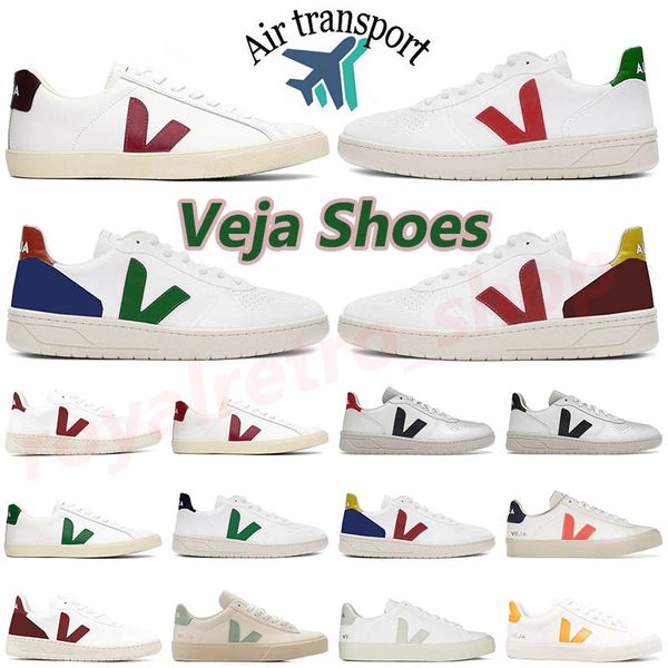 

veja camo womens dress shoes size 36-45 classic white fashion couples vegetarianism sneaker mens outdoor walking sports sneakers, Black