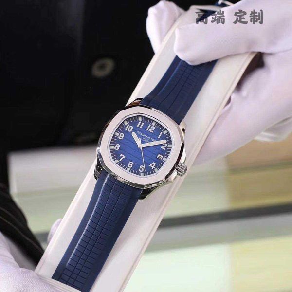 

luxury watch men's men mechanical square nautilus women petaks philipees classic swiss fully automatic movement series leather steel ba, Slivery;black