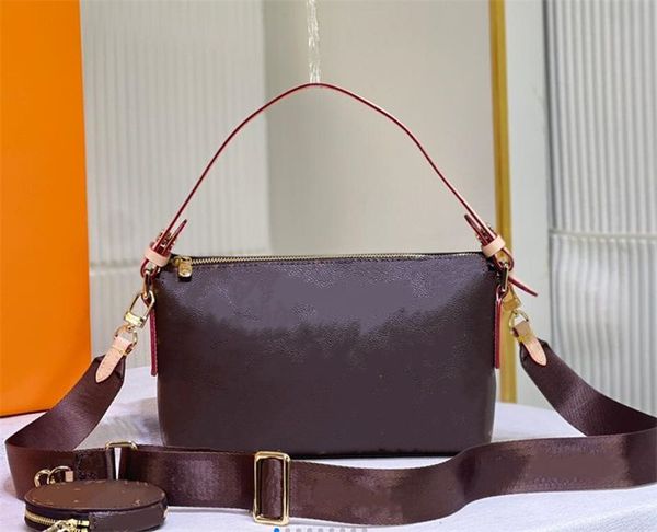 

women bags handbag tote designer shoulder crossbody bag lady real leather letter printing messenger 2pc wallet purse pouch luxurious underar