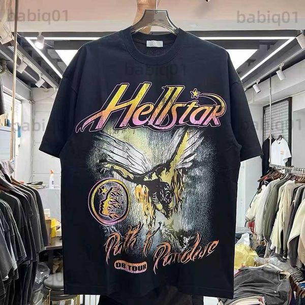 

men's t-shirts retro wash casual t-shirt with short sleeves loose t230321, White;black