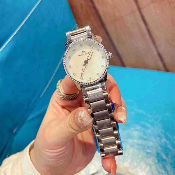 

titanium watch baopo blancpain women's watch with light beauty ceramic luxury and noble temperament women's watch wristwatch dob9, Slivery;golden