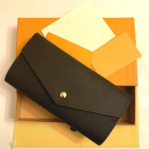 

luxurys designers wallet coin card holder multiple colors styles woman fashion wallets clutch bag leather long envelope zipper coin purses c, Red;black