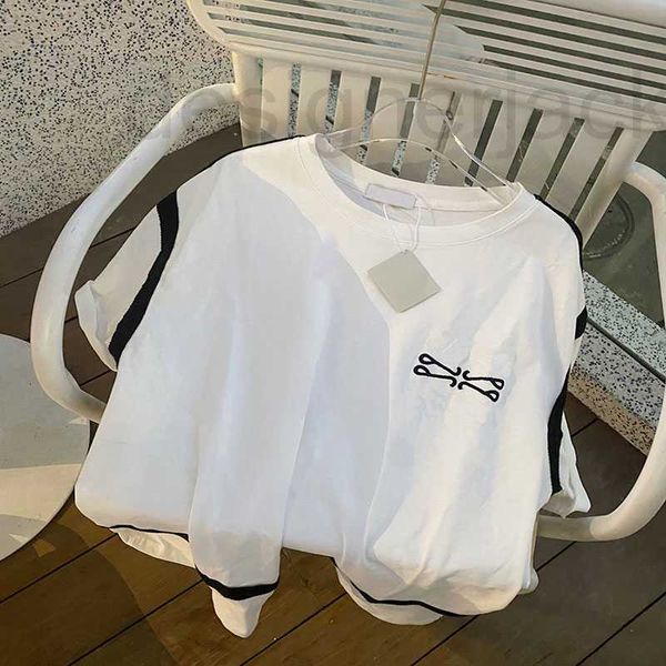 

women's t-shirt designer womens t shirt fashion tees 23ss t-shirts women lady shirts female girls pullover oversize s-l km4l, White
