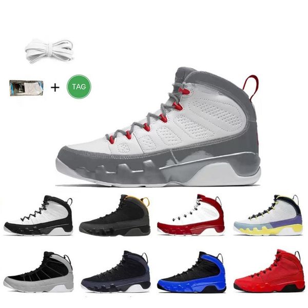 

9 9s mens basketball shoes gym red unc particle grey change the world dream it og space jam high university blue men trainers sports sneaker