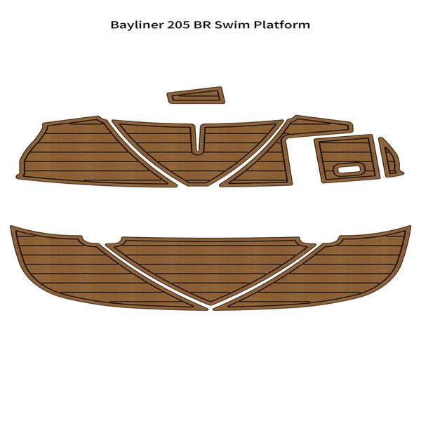 

bayliner 205 br swim platform step boat eva faux foam teak deck floor pad mat self backing ahesive seadek gatorstep style floor