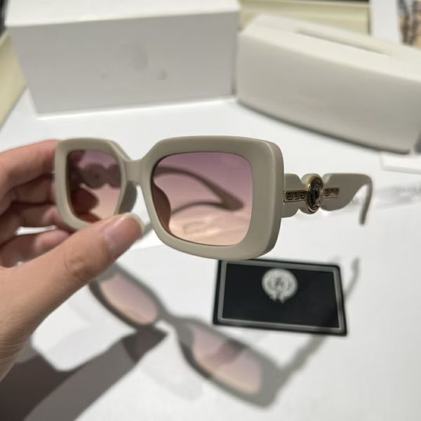 

designer sunglasses for women and men new model eyewear special uv 400 protection letters leg double beam big frame outdoor brands design su, White;black