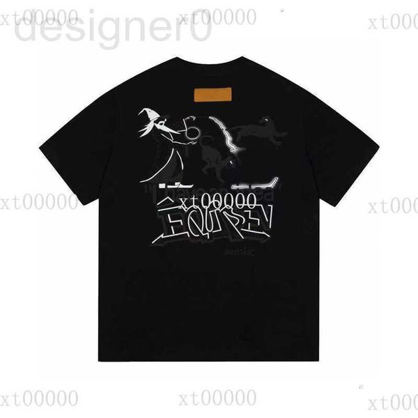 

men's plus size hoodies & sweatshirts designer 23ss letter printed t shirts tee sweatshirt fashion high street short casual t-shirt bre, Black;brown