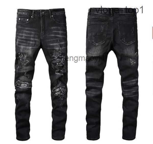 

men's jeans wholesale slp blue flare pants black destroyed mens slim denim straight biker skinny casual long men ripped 2 26f6