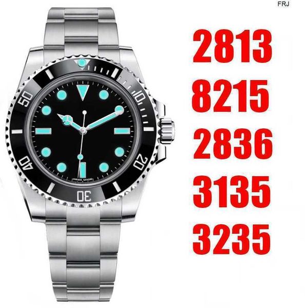 

mens rolax watches mechanical watch automatic nf 12 luxury sports for men business 2813 8215 eta 2836 3135 316l 904l, Slivery;black
