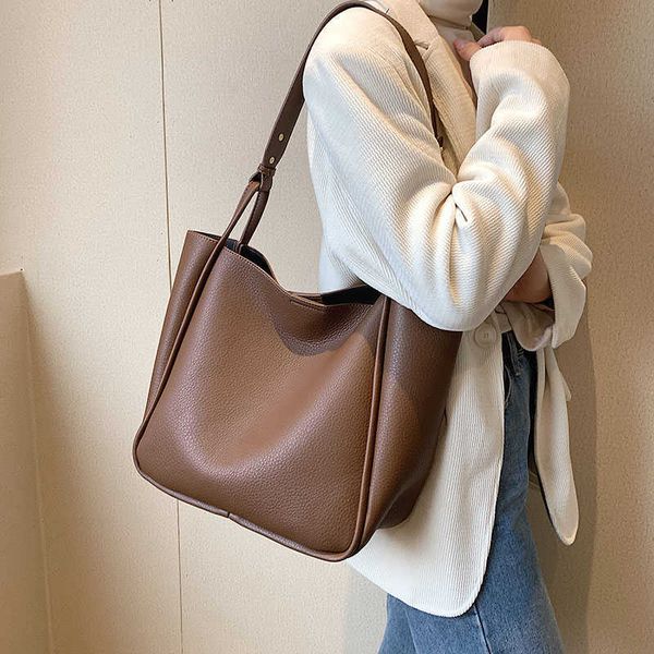 

shoulder bags large totes for women new in fashion design high-capacity leather side female shopper handbags 230322