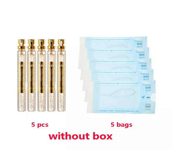 

5 bag face lift thread for mesotherapy gun with 5 bottle facial serum anti wrinkle beauty set7433338, Black;white