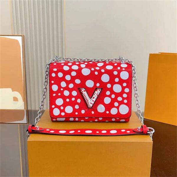 

crossbody bag women shoulder bags genuine leather dot pattern letters silver hardware classic handbags purse interior zip bags 23cm 230812