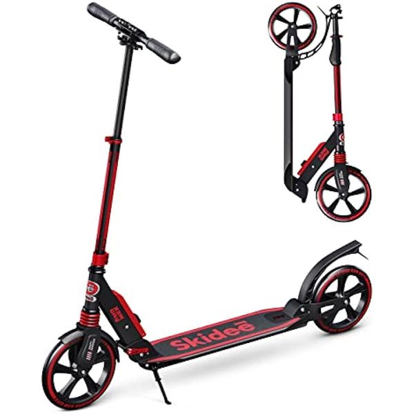 

scooter for kids ages 6 12 - scooters for teens- scooter with anti-shock suspension scooter for kids 8 years and up with 4 handlebar up to 4