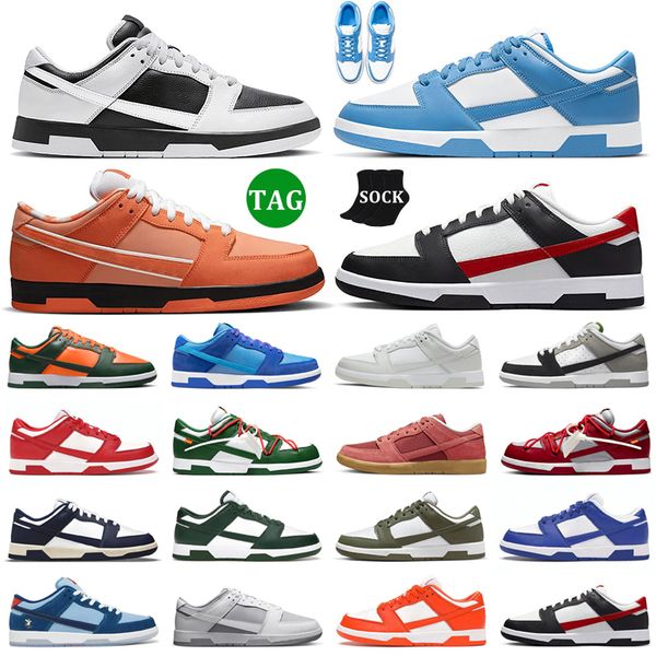 

with box men women running shoes sneakers white black panda orange lobster unc vintage navy chunky mens running trainers outdoor sports