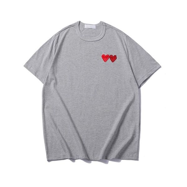 

mens designer t shirt mens t-shirts men designer love heart red heart t shirt commes casual women shirts des badge garcons cotton short slee, White