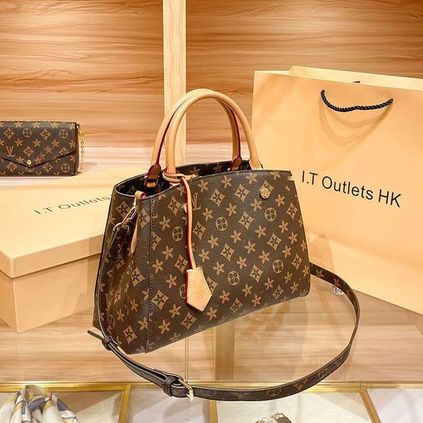 

designer women handbag luxury woman bag purse lady brown flower fashion classic handbags bags louiseity shoulder viutonity bag tote bag