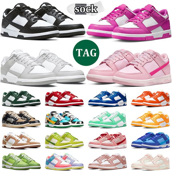 

outdoor og 2023 active fuchsia dunks men women shoes panda white black grey fog triple pink dunkes lows unc coast syracuse gai strangelove d