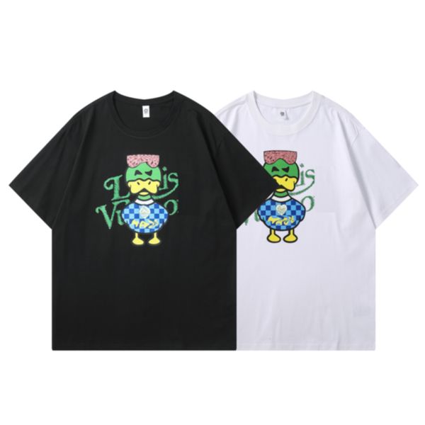 

summer new cotton men's creative printed short-sleeved shirt youth everything crew neck casual everything t-shirt, White;black