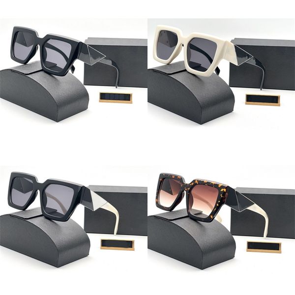 

womens p sunglasses designer glasses cool girls shopping lunettes soleil summer uv protection triangular oversized acetate high end glasses, White;black