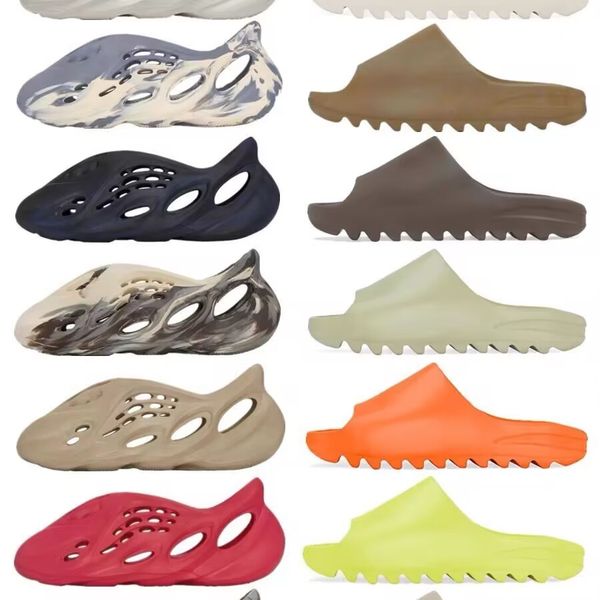 

yeezies runner slippers slide yezzzies sandals sneakers yeezzy yeezie designer foam pure onyx ochre bone sand woman women men for slider sli, Black