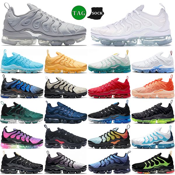 

plus tn running shoes men women tennis ball university blue triple black coquettish purple shark yolk bubblegum tns mens trainers outdoor sp