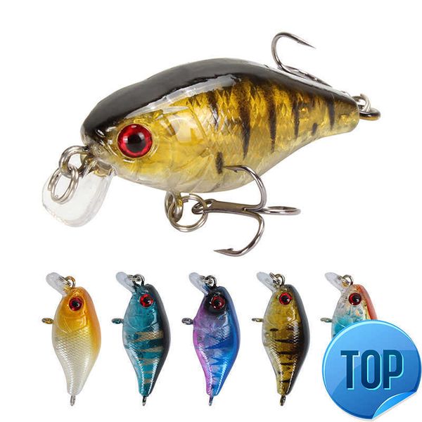 

1 pcs floating wobbler fishing lure 4.2g 4.5cm pesca hooks crank baits isca artificial hard bait swimfish bait plastic tackle