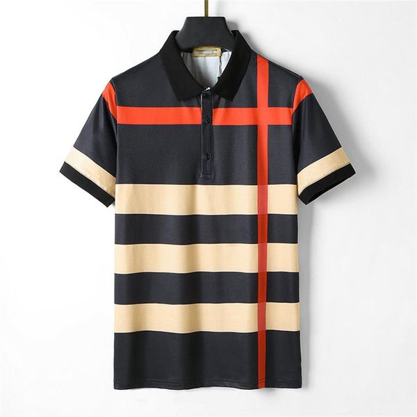 

luxury polo shirt t-shirt brand designer t-shirt clothing stripe short sleeve spring summer fashion men's and women's t-shirt, White;black