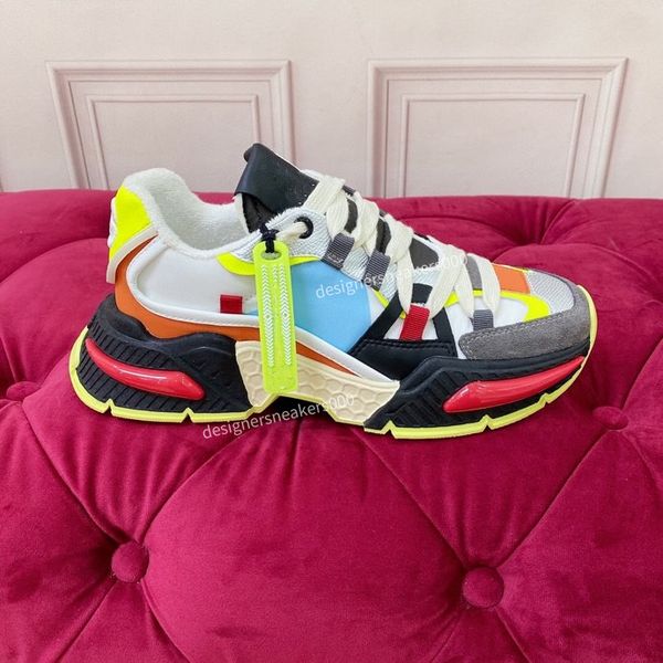 

fashion brand soft calf leather sneakers shoes white black rubber platform sole men women