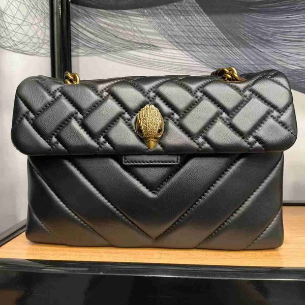 

geiger london kurt black medium 26cm cross body bags genuine leather handbags clutch vintage chains messenger bag leather tote handbag ql86