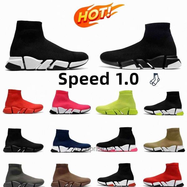 

graffiti sock sneakers 2023 shoes mens balencigas shoes authentic balenciagas speed 2.0 designer white sock pink triple black unc blues new