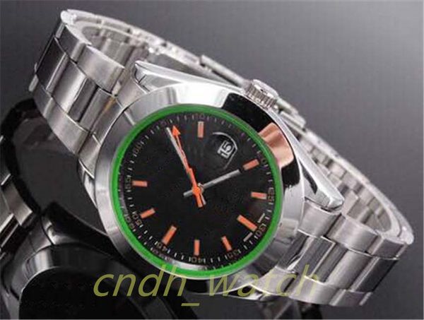 

luxury mens watches quality watches fashion men stainless steel strap automatic mechanical watch movement wristwatch sapphire c5-45, Slivery;brown