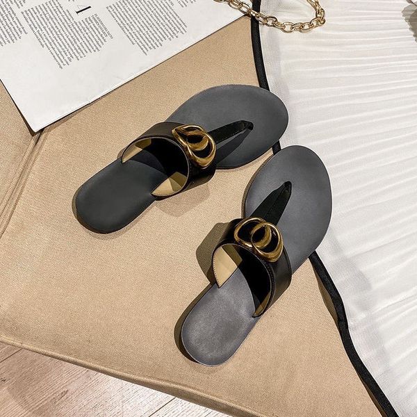 

summer shoes luxury designer sandal g family flip-flops summer sandals beach ladies slides designer women, Black