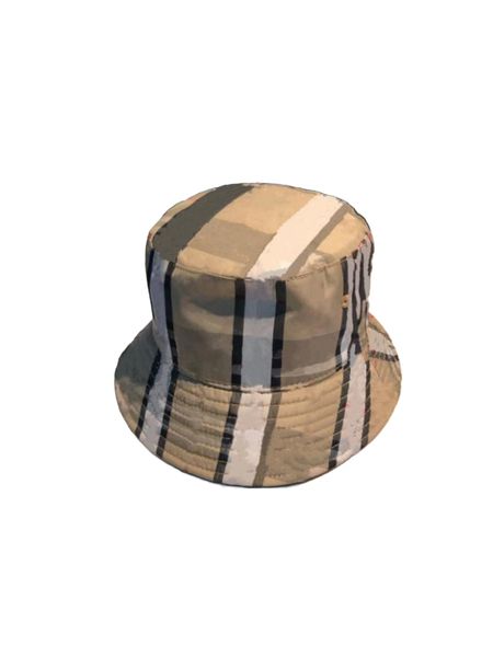 

2023 fashion bucket hat for man woman street cap fitted hats 6 color with letters yiang88, Blue;gray