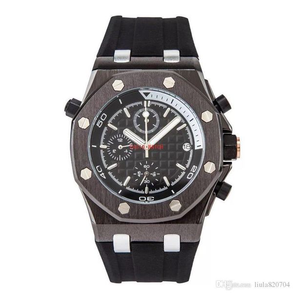 

2021 crime premium clock watch date men or women diving watch professional sports diving watch15285d, Slivery;brown