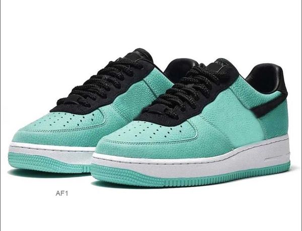 

shoes tiffany airforce 1 x forces 1s 1837 blue dz1382-002 running sports, Black