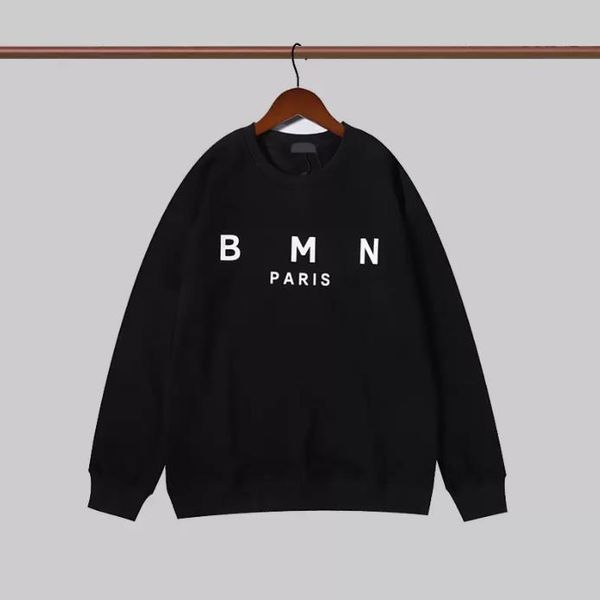

mens hoodie sweatshirts balmains hoody streetwear man crewneck oversize hoodies skateboards pullover casual sweatshirt clothes balman, Black