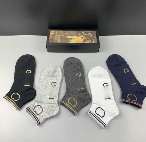 

fashion designer men women socks 5 pieces luxury couple sports winter mesh letter print socks with box qpgz''gg'', Black;white