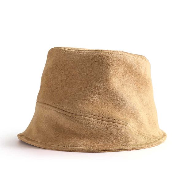 

wide brim hats d t 2022 men's and women's new fashion hats high-end solid color casual style warm plush materials simple cute fish, Blue;gray