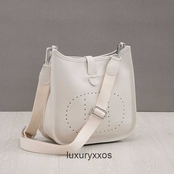 

outdoor bag litchi 2023 evelynes tote leather single shoulder bucket evelyn bags b7h3