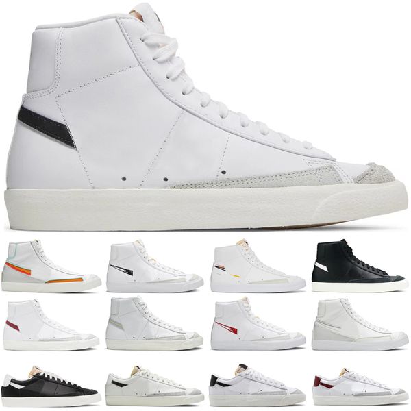 

blazer shoes mid 77 vintage blazers casual shoes multi color high low jumbo pink black white red mens womens trainers designer shoe platform